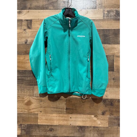 Patagonia Adze Hybrid Jacket – Polartec Windbloc Softshell - Size Medium - Green - Picture 1 of 8